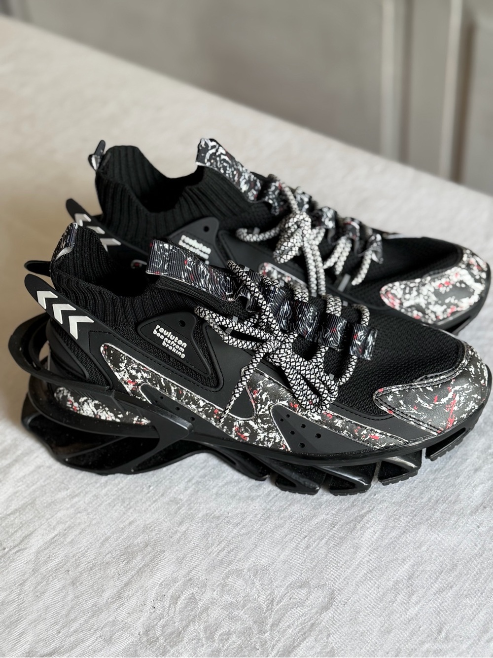 Men’s Reuluton “ Beansfrom breking “ Blade Sneakers Multicoloured Camo Size 41 - Picture 8 of 14